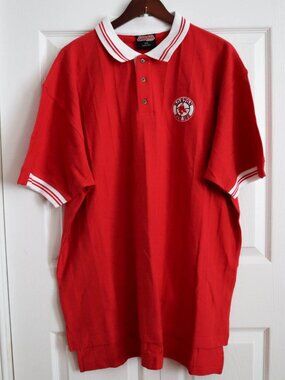 Stitches Athletic Gear Boston Red Sox MLB Polo Shirt Sz XXL 100% Cotton Relaxed